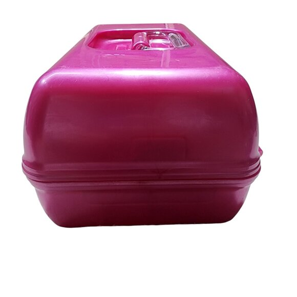 Caboodles‎ Hot Pink Plastic Makeup Box Mirror Organizer For Cosmetics & Jewelry - Picture 5 of 8